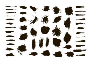 fırça darbeleri ayarlanır. el çizilmiş 