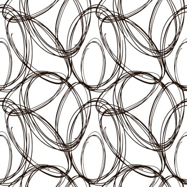 el çizilmiş ovaller dikişsiz doku. 