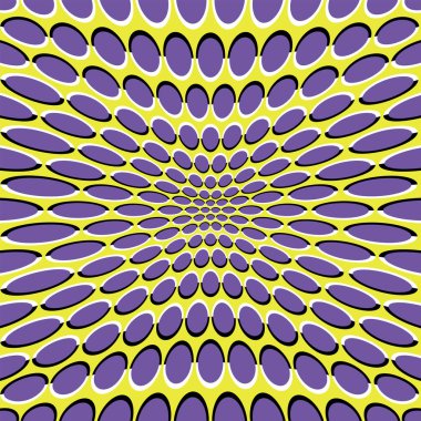 daireler ile sorunsuz desen. optik yanılsama.