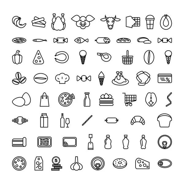 Продуктовый набор иконок — стоковый вектор