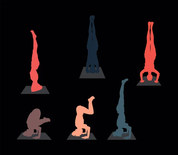 Yoga pozează headstand — Fotografie de stoc gratuită