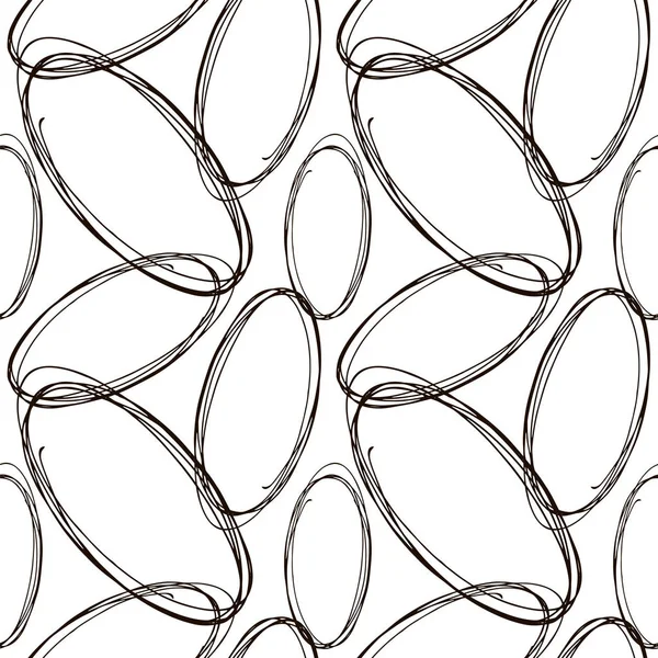 Ovales dessinés à la main texture transparente . — Image vectorielle