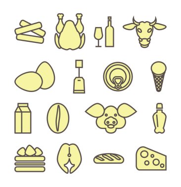 market öğeleri simgeleri ayarlandı.