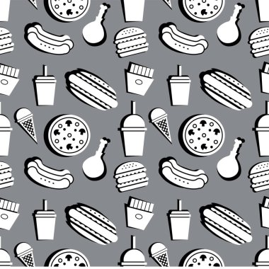 fast-food sorunsuz desen.