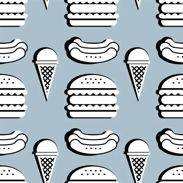 fast-food sorunsuz desen.