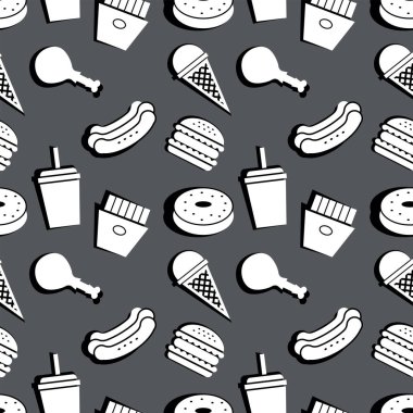 fast-food sorunsuz desen.