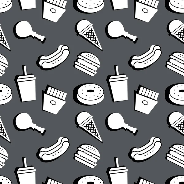 fast-food sorunsuz desen.