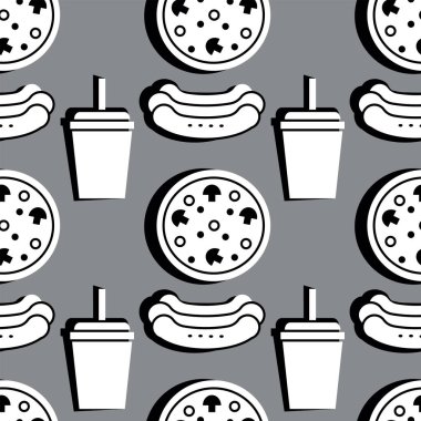 fast-food sorunsuz desen.