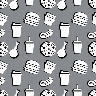 fast-food sorunsuz desen.