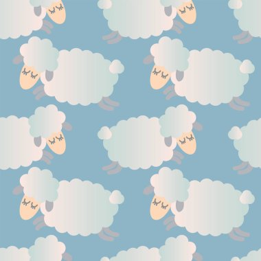 küçük koyun Dikişsiz desen.