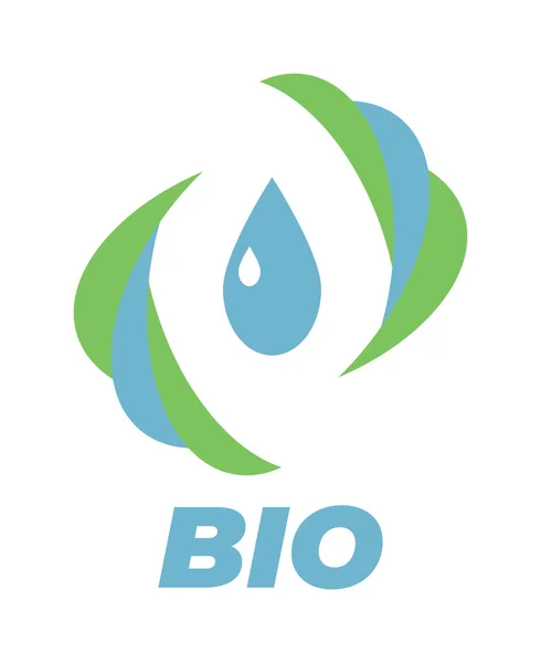 Modelo de logotipo para empresa de bio . — Vetor de Stock