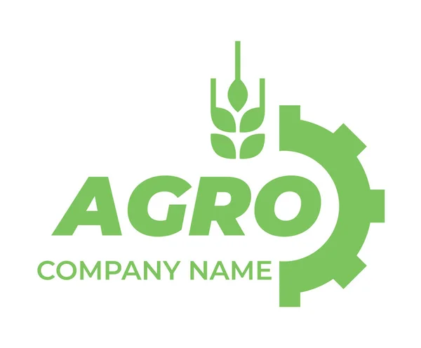 Modelo de logotipo para a empresa agro — Vetor de Stock