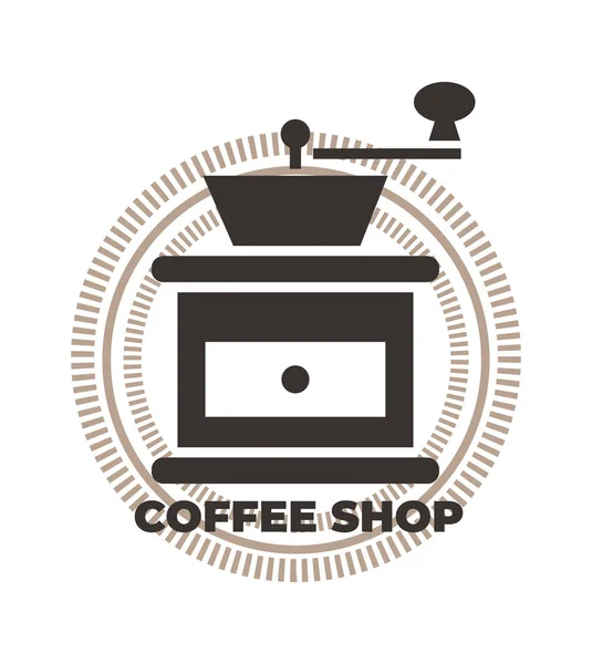 Kaffeemühle-Ikone. — Stockvektor