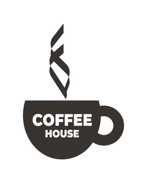Чашка кавової ікони для логотипу — стоковий вектор