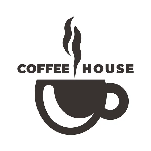 Kopp kaffe ikon för logotyp — Stock vektor