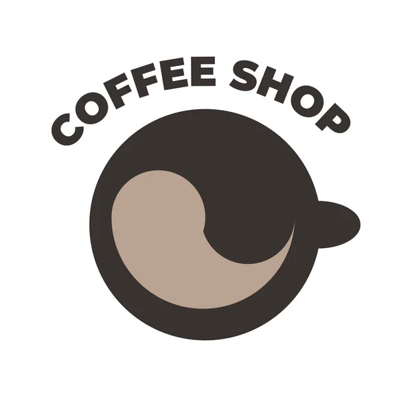 Taza de icono de café para el logotipo — Vector de stock