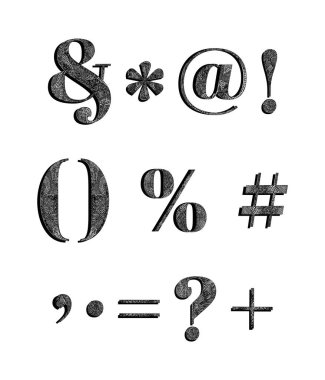 İşaretler el çizilir.