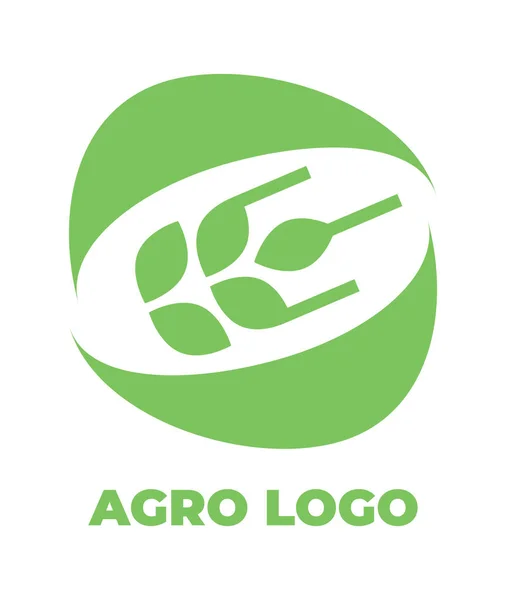 Modèle de logo pour agro entreprise — Image vectorielle