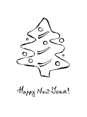 Noel ağacı. karala