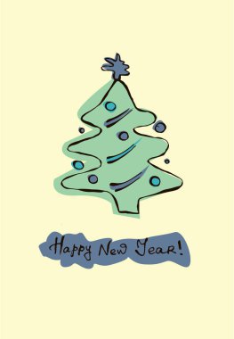 Noel ağacı. karala