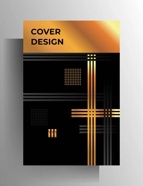 Cover Template Book Magazine Booklet Brochure Catalog Poster Geometric Design — Stock Vector