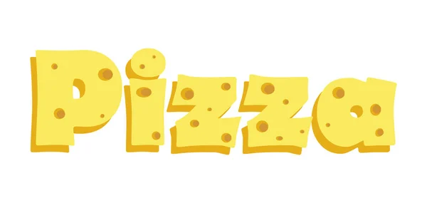 Koncepcja Logo Pizzy Wektor Kolor Izolowany Ilustracja — Wektor stockowy