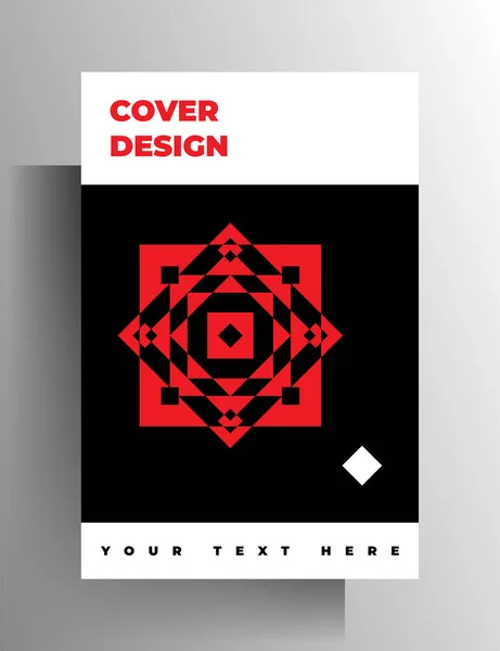 Geometric Cover Design Book Magazine Brochure Booklet Catalog Format Eps — Stock Vector