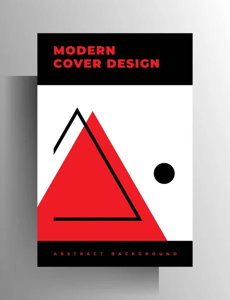 Geometric Design Cover Template Book Magazine Brochure Catalog Folder Poster — Stock Vector