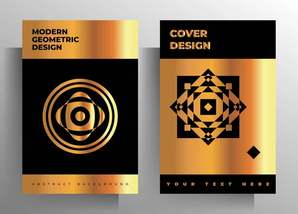 Cover Book Magazine Brochure Booklet Catalog Folder Poster Set Templates — Stock Vector