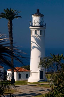 Palos Verdes, Kaliforniya 'daki Point Vicente Deniz Feneri. Sabah vakti.