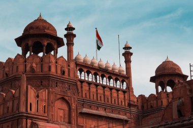 Hindistan turizm geçmişi - Kırmızı Kale (Lal Qila) Delhi - Dünya Mirası Bölgesi. Delhi, Hindistan