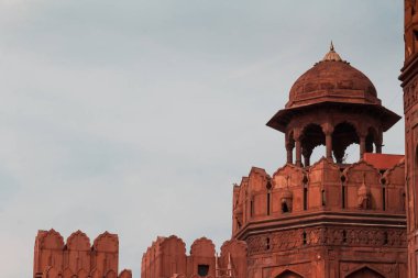 Hindistan seyahat turizmi arka plan - Dome, Red Fort (Lal Qila) Delhi - Dünya Mirası. Delhi, Hindistan