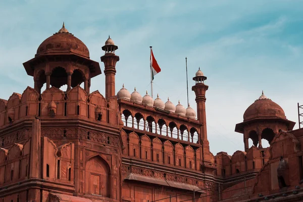 Índia viagem turismo fundo - Red Fort (Lal Qila) Delhi - Património Mundial. Delhi, Índia — Fotografia de Stock