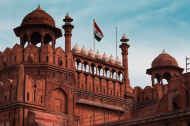 Hindistan turizm geçmişi - Kırmızı Kale (Lal Qila) Delhi - Dünya Mirası Bölgesi. Delhi, Hindistan