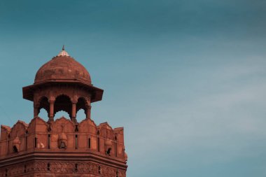 Hindistan seyahat turizmi arka plan - Dome, Red Fort (Lal Qila) Delhi - Dünya Mirası. Delhi, Hindistan