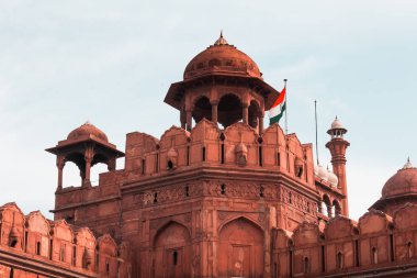 Hindistan turizm geçmişi - Kırmızı Kale (Lal Qila) Delhi - Dünya Mirası Bölgesi. Delhi, Hindistan