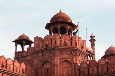 Hindistan turizm geçmişi - Kırmızı Kale (Lal Qila) Delhi - Dünya Mirası Bölgesi. Delhi, Hindistan