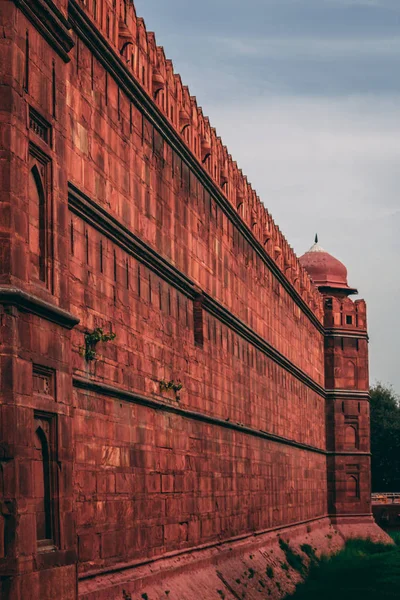 India travel tourism background - Red Fort (Lal Qila) Delhi - World Heritage Site. Delhi, India — Stock Photo, Image