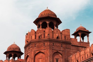 Hindistan turizm geçmişi - Kırmızı Kale (Lal Qila) Delhi - Dünya Mirası Bölgesi. Delhi, Hindistan