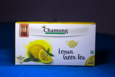 13 Haziran 2020 - Delhi, Hindistan, Chamong Yeşil Çayı, Chamong 'dan 25 Çay Torbası Organik Darjeeling Çayı