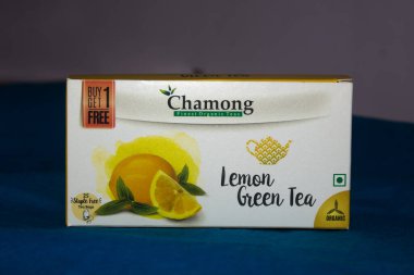 13 Haziran 2020 - Delhi, Hindistan, Chamong Yeşil Çayı, Chamong 'dan 25 Çay Torbası Organik Darjeeling Çayı