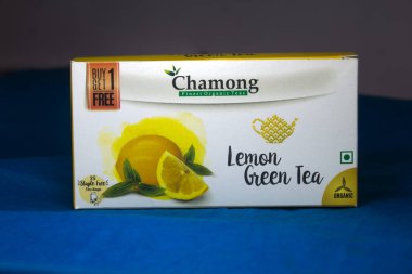 13 Haziran 2020 - Delhi, Hindistan, Chamong Yeşil Çayı, Chamong 'dan 25 Çay Torbası Organik Darjeeling Çayı