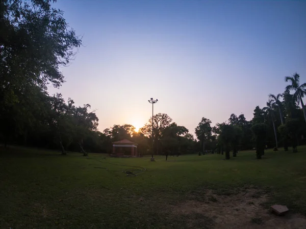 Пікнік Біля Ashok Vihar Делі Індія Через Пандемію Коронавірусу Значно — стокове фото