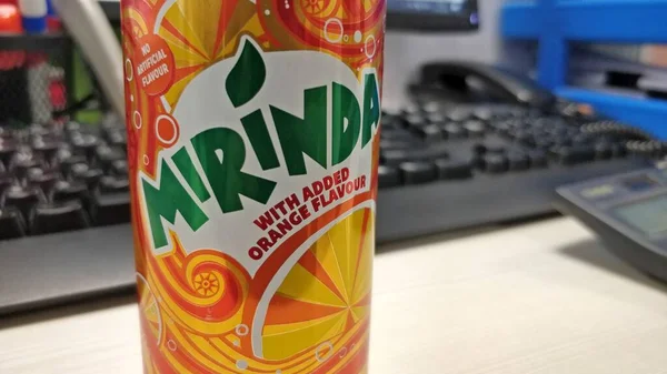 Nueva Delhi India Septiembre 2020 Mirinda Orange Soft Drink 250Ml —  Fotos de Stock
