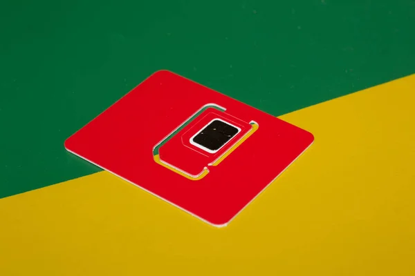 每一部手机或4G智能手机的Sim卡 — 图库照片