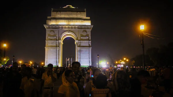 India Gate Delhi India October 2020 Evening View Tourist Historical — Stock Photo, Image