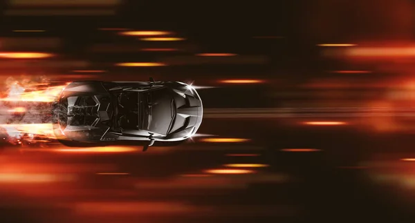 高速高級車 イラストレーション — ストック写真