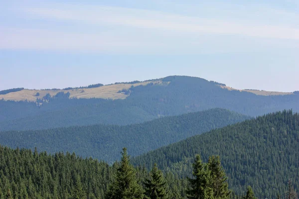 A vista majestosa das belas montanhas. Relaxante fundo de viagem. Rotas turísticas. Cárpatos. Ucrânia. A Europa . — Fotografia de Stock