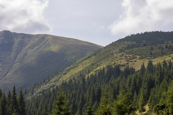 Güzel dağların görkemli manzarası. Rahatlatıcı seyahat arka plan. Turistik rotalar. Karpatlar. Ukrayna. Avrupa. — Stok fotoğraf