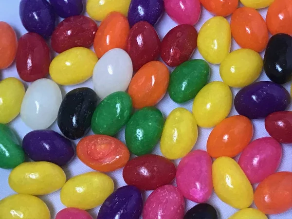 Färgglada Jelly Beans Redo För Påskkorgar — Stockfoto